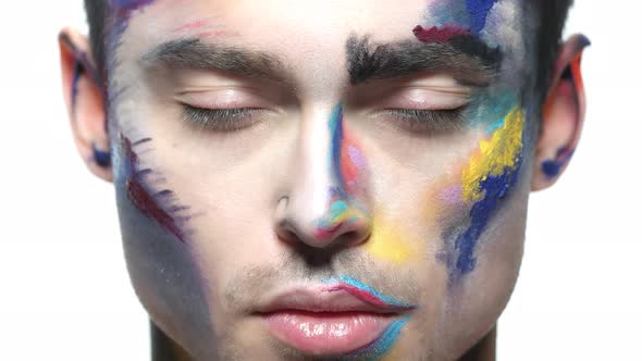 Male Face, Makeup Art