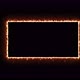 Fiery Yellow Red Rectangle on a Black Background - VideoHive Item for Sale