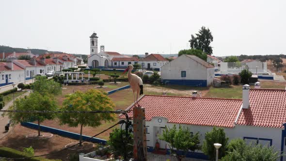 aerial views of Santa Susana village, Alentejo, Portugal 5