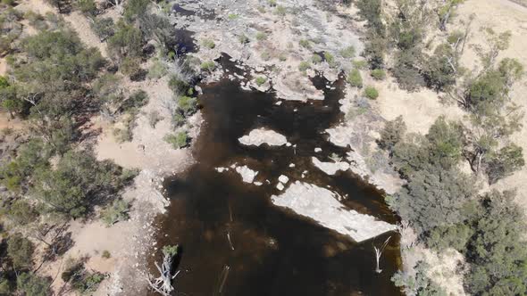 Aerial View of a Forest River