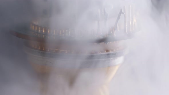 Cold vapors of liquid Nitrogen over electronic components and sensors