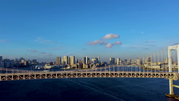 The aerial view of Tokyo