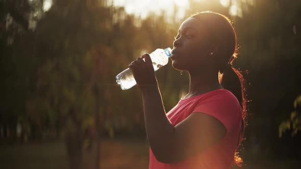 Water Refreshment Healthy Lifestyle Woman Drinking