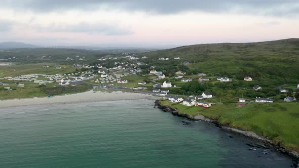 Aerial View of Naran Beach By Portnoo in County Donegal  Ireland