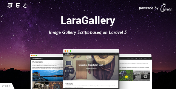 LaraGallery - Image Gallery Script