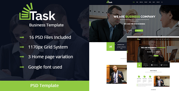 Task-Corporate Business PSD Theme