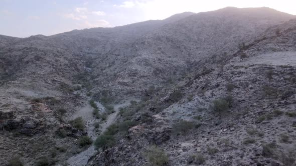 The high mountains of the Mecca desert in Saudi Arabia 4K