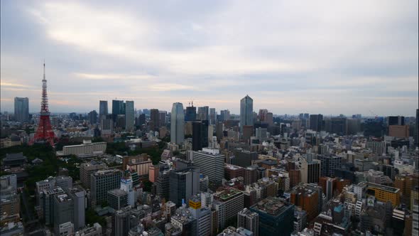 Beautiful architecture building in Tokyo city Japan