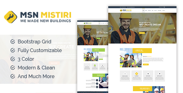 Msn Mistiri - Construction HTML5 Template