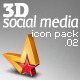 3D Social Media Icons Pack 02 - GraphicRiver Item for Sale
