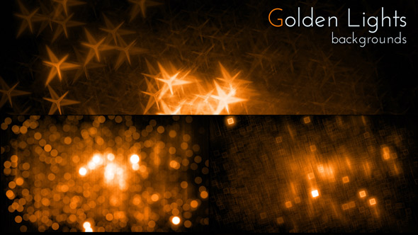 Blurred Golden Lights Animation