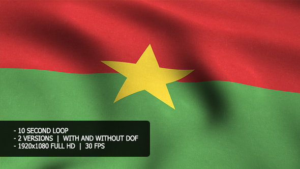 Burkina Faso Flag Background