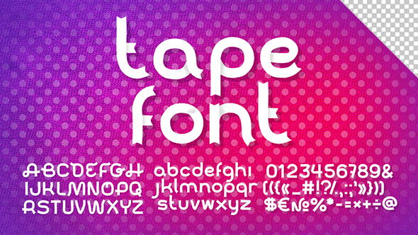 Tape Font
