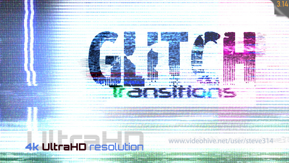 Glitch Transitions 4k