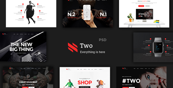 NumberTwo - Creative Multipurpose PSD Template