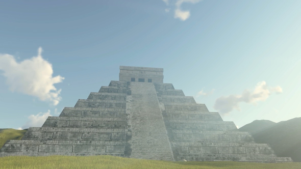 3D Kukulkan Pyramid Chichen Itza
