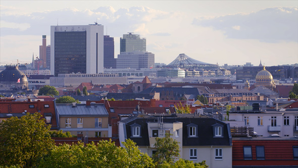 Skyline of Potsdamer Platz, Center of Berlin Germany