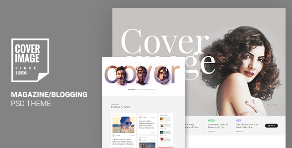 Cover Image | Online Magazine PSD Template