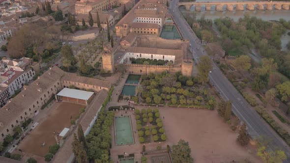 Aerial view of the historical centre