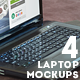 4 Room Interior Laptop Mockups - GraphicRiver Item for Sale