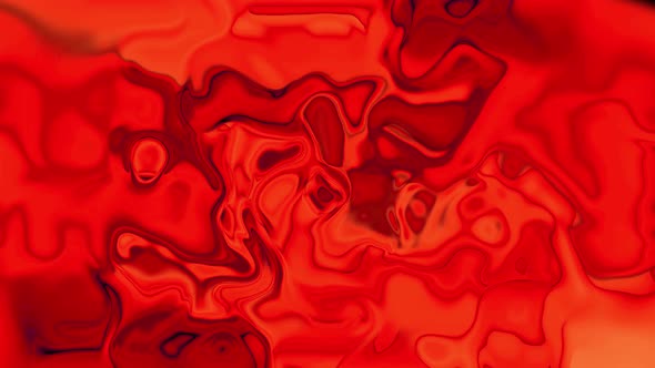 Red color ink liquid animated background. animation of liquid marble texture. Vd 569
