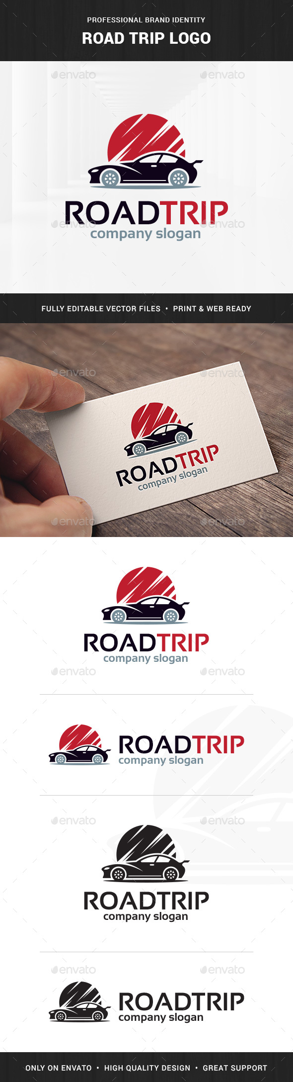 Road Trip Logo Template