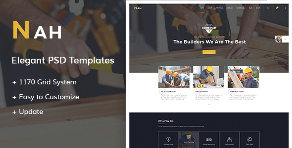 Nah - Construction PSD Templates