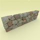 Low Poly Stone Wall Segment - 3DOcean Item for Sale