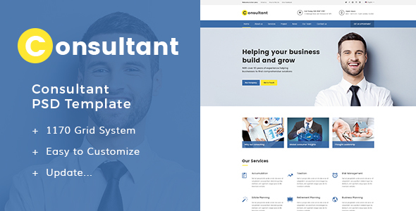 Consultant - PSD Templates