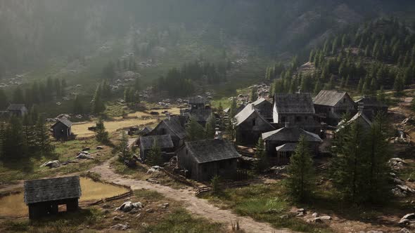 Old Houses High in the Mountains