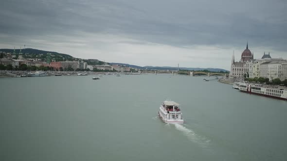 Landscape of Budapest and Danube River in Hungary