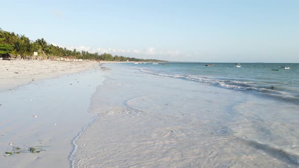 Beautiful Landscape of the Indian Ocean Near the Shore of Zanzibar Tanzania