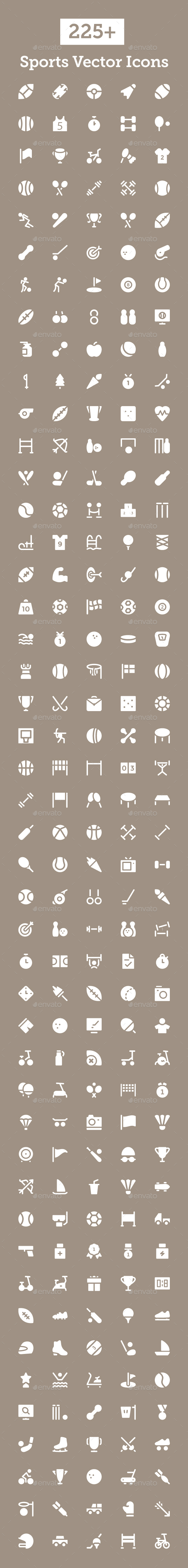 225+ Sports Vector Icons