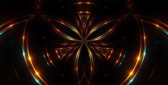 Orange And Blue Psychodelic Lights