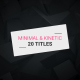 Minimal Kinetic Titles - VideoHive Item for Sale