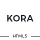 Kora - Portfolio Template for Agency & Freelancers - ThemeForest Item for Sale