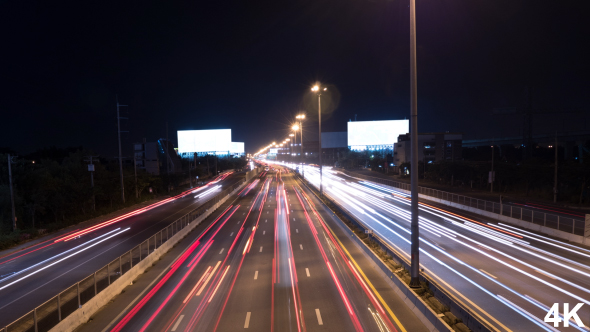 Highway Traffic Night