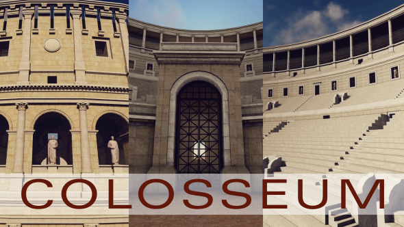 3D Rome, Colosseum - 3 Scene