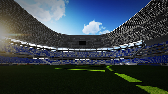 Soccer Stadium Day To Night Animation