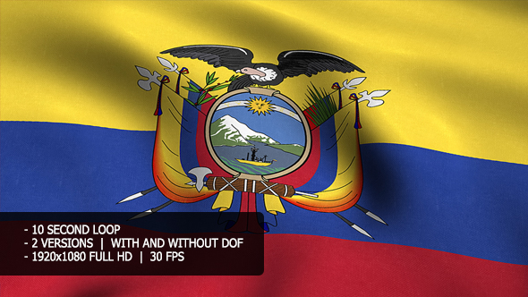 Ecuador Flag Background