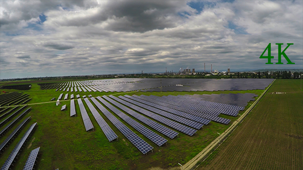 Aerial Solar Panels 