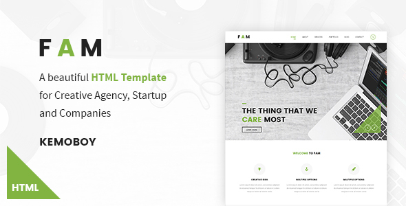 FAM - Creative Agency HTML Templates