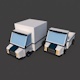 Low poly van and truck combo - 3DOcean Item for Sale
