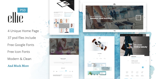 Ellie Creative PSD Template