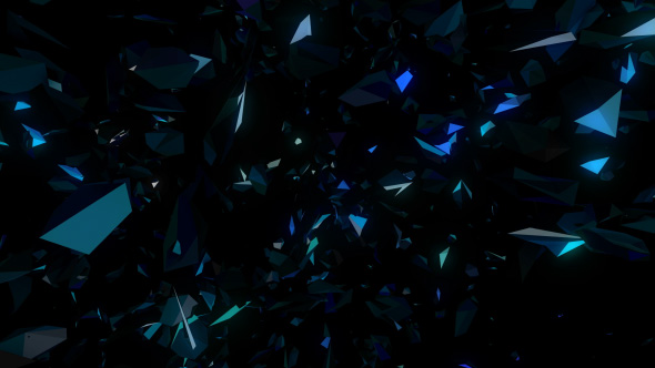 Polygonal Particles Flight Space VJ