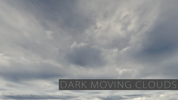 Moving Dark Cumulus Clouds