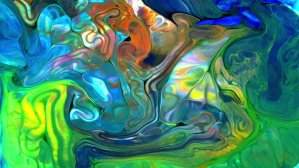 Abstract Colorful Sacral Liquid Waves Texture 931