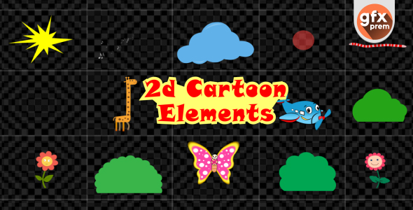 2D Cartoon Element