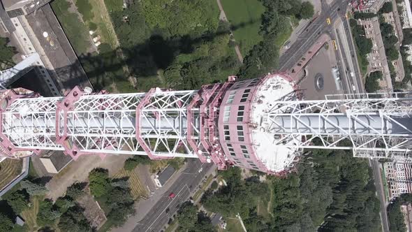 Kyiv, Ukraine TV tower Vertical video