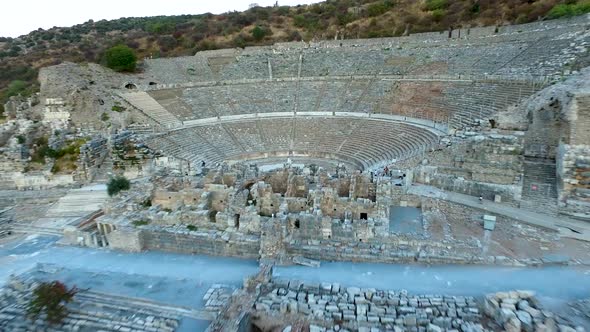 Ephesus Antic City Great Theather Drone Shoot